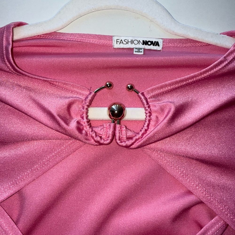 Fashion Nova Fuchsia Glam Top